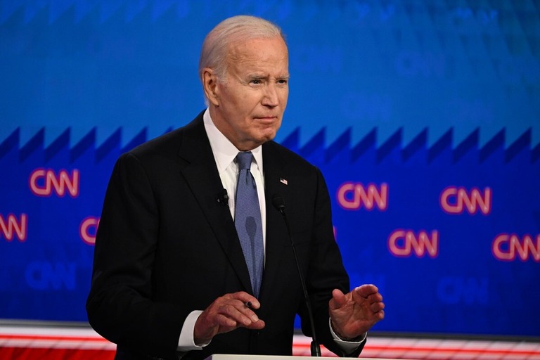 ＣＮＮ主催の討論会に臨んだバイデン大統領/CNN